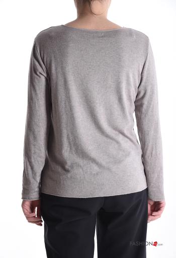 Maglione in Misto Lana maniche lunghe girocollo - ph 2