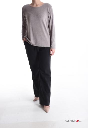 Maglione in Misto Lana maniche lunghe girocollo - ph 5