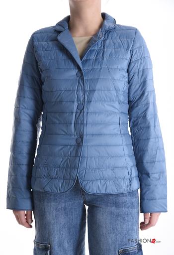 Casaco acolchoado manga comprida com botões com forro - ph 1