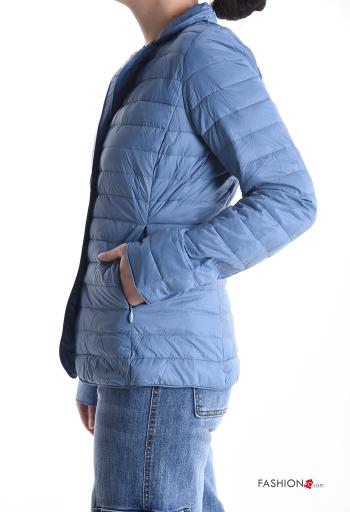 Casaco acolchoado manga comprida com botões com forro - ph 3