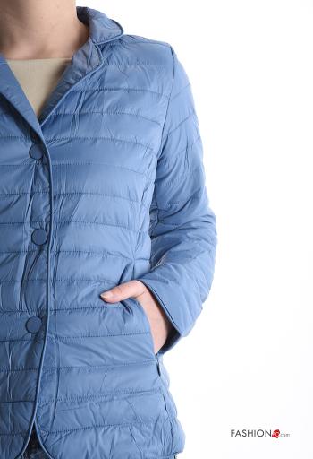 Casaco acolchoado manga comprida com botões com forro - ph 4