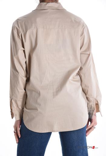 Camisa de Algodón manga larga con cuello con botones - ph 2
