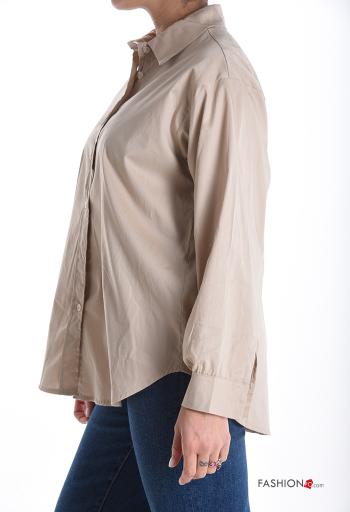 Camisa de Algodón manga larga con cuello con botones - ph 3