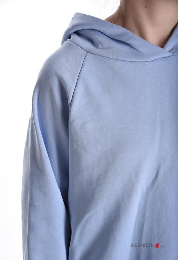 Felpa in Cotone maniche lunghe con cappuccio - ph 4