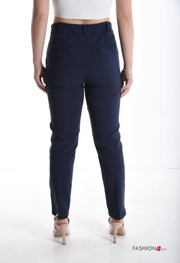 Pantalone skinny con tasche con bottoni con zip - ph 2