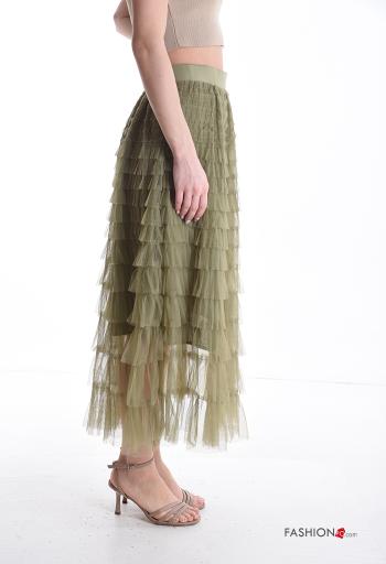 Jupe tulle avec doublure à volants avec élastique - ph 3