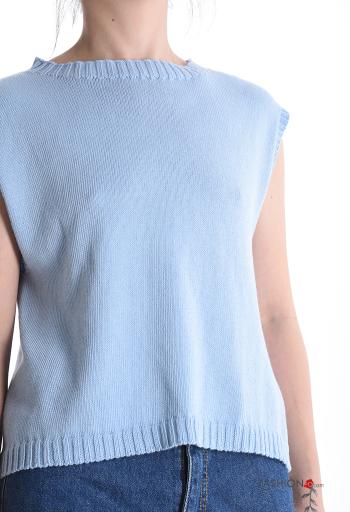 Jersey de Algodón sin mangas cuello redondo - ph 4