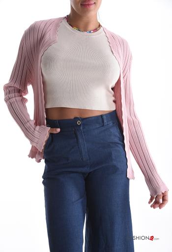 Cardigan costine maniche lunghe - ph 1