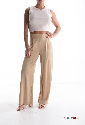 Pantalon lurex taille haute avec élastique - ph 5