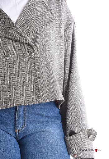 long sleeve Jacket with buttons with lining - ph 4