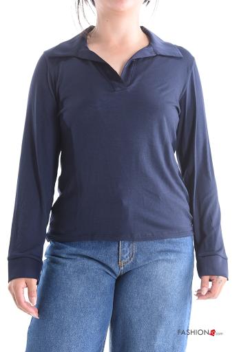 with collar Long sleeved top - ph 1