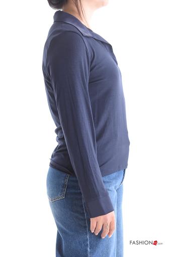 with collar Long sleeved top - ph 3