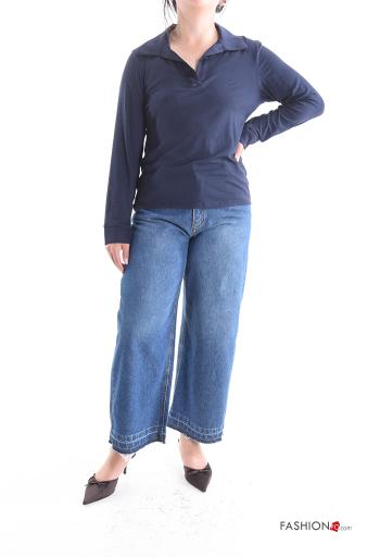 with collar Long sleeved top - ph 5