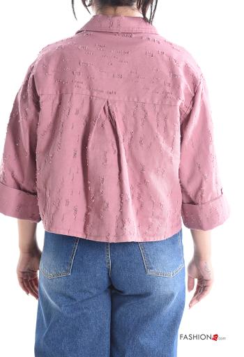 long sleeve with collar Cotton Jacket with buttons without lining - ph 2