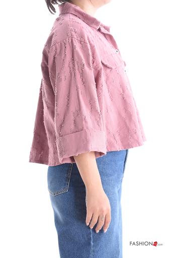 long sleeve with collar Cotton Jacket with buttons without lining - ph 3