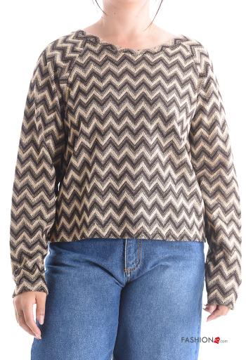 Camisola de mangas compridas Estilo Casual - ph 1