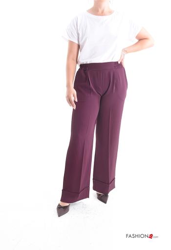 wide leg Trousers with keyring with elastic - ph 5