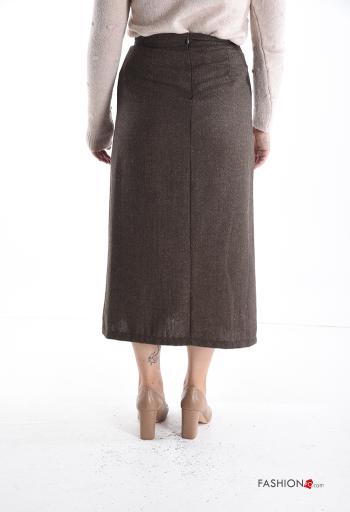 Gonna vita alta pizzo a portafoglio con zip - ph 2