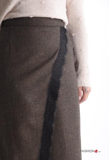 Gonna vita alta pizzo a portafoglio con zip - ph 4