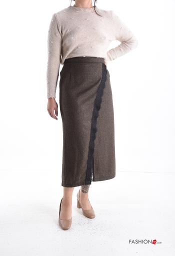 Gonna vita alta pizzo a portafoglio con zip - ph 5