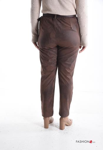 Trousers with belt with elastic with pockets - ph 2