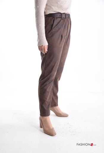 Trousers with belt with elastic with pockets - ph 3