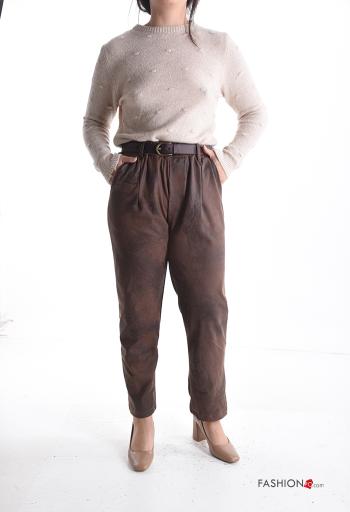 Trousers with belt with elastic with pockets - ph 5