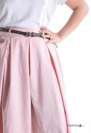 Pantalone wide leg con elastico con cintura con tasche - ph 4