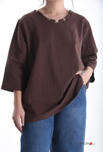 Maglietta a manica lunga in Cotone