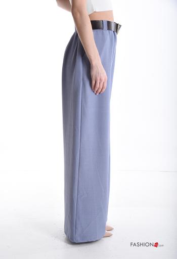 Pantalon wide leg avec poches avec élastique avec ceinture - ph 3