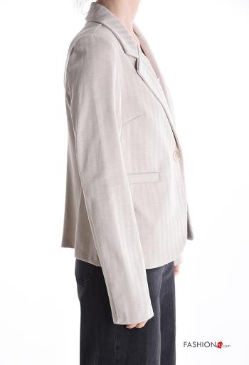 Giacca in Cotone maniche lunghe con bottoni senza fodera - ph 3