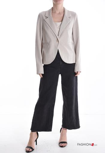 Giacca in Cotone maniche lunghe con bottoni senza fodera - ph 5