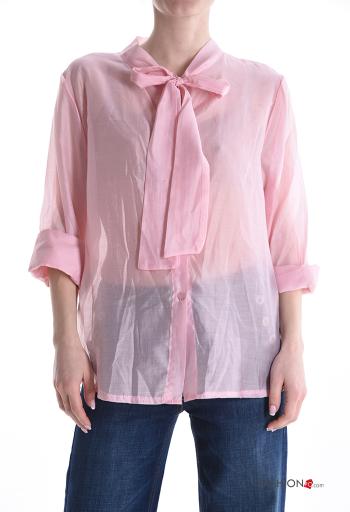 Camisa manga larga con botones con lazo - ph 1