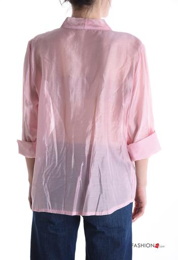 Camisa manga larga con botones con lazo - ph 2