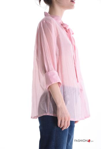 Camisa manga larga con botones con lazo - ph 3