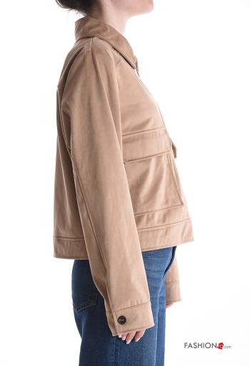 Blusão manga comprida com gola com bolsos com fecho - ph 3