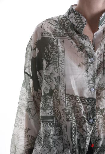 Camisa manga larga Estampado Floral con botones - ph 4