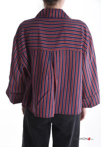 Striped long sleeve with collar Shirt with buttons - ph 2