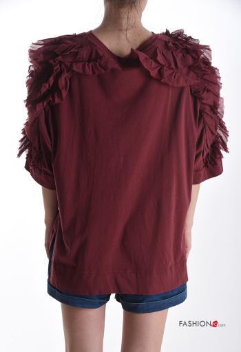 T-shirt in Cotone girocollo maniche a tre quarti - ph 2