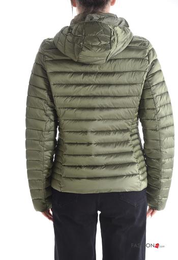 Puffer Jacket with pockets without lining with zip with hood - ph 2