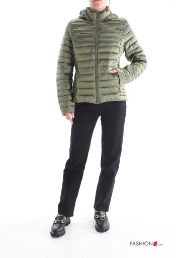 Puffer Jacket with pockets without lining with zip with hood - ph 5