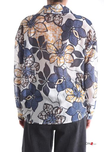 Floral long sleeve with collar Shirt with buttons - ph 2