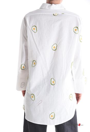 Camicia in Cotone maniche lunghe con colletto con bottoni - ph 2