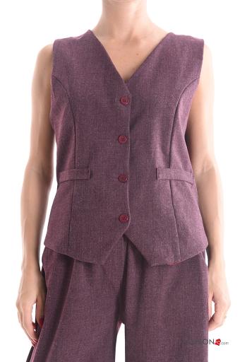 Gilet with buttons with v-neck - ph 1