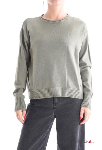 Camisola manga comprida gola redonda