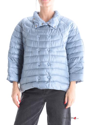 quilted Puffer Jacket with buttons