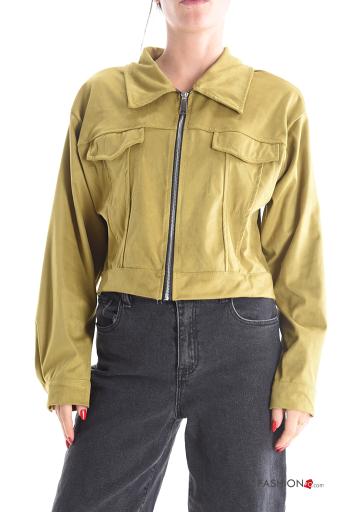 long sleeve with collar Jacket with zip without lining - ph 1