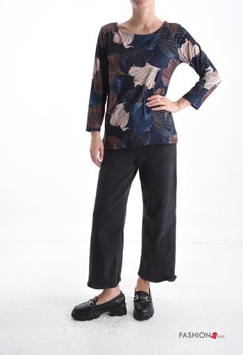 Floral long sleeve crew neck Long sleeved top - ph 5