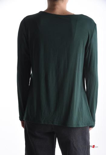 crew neck Long sleeved top with knot - ph 2