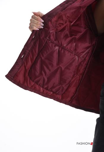 long sleeve with collar quilted Puffer Jacket with buttons with pockets - ph 6